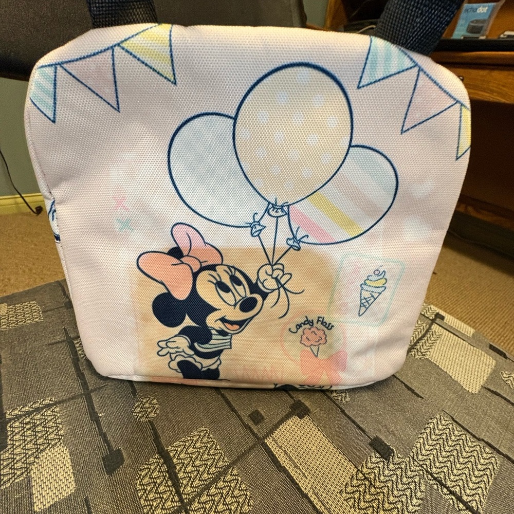 Disney Kids Minnie Mouse Pink Balloon Lunch Bag
